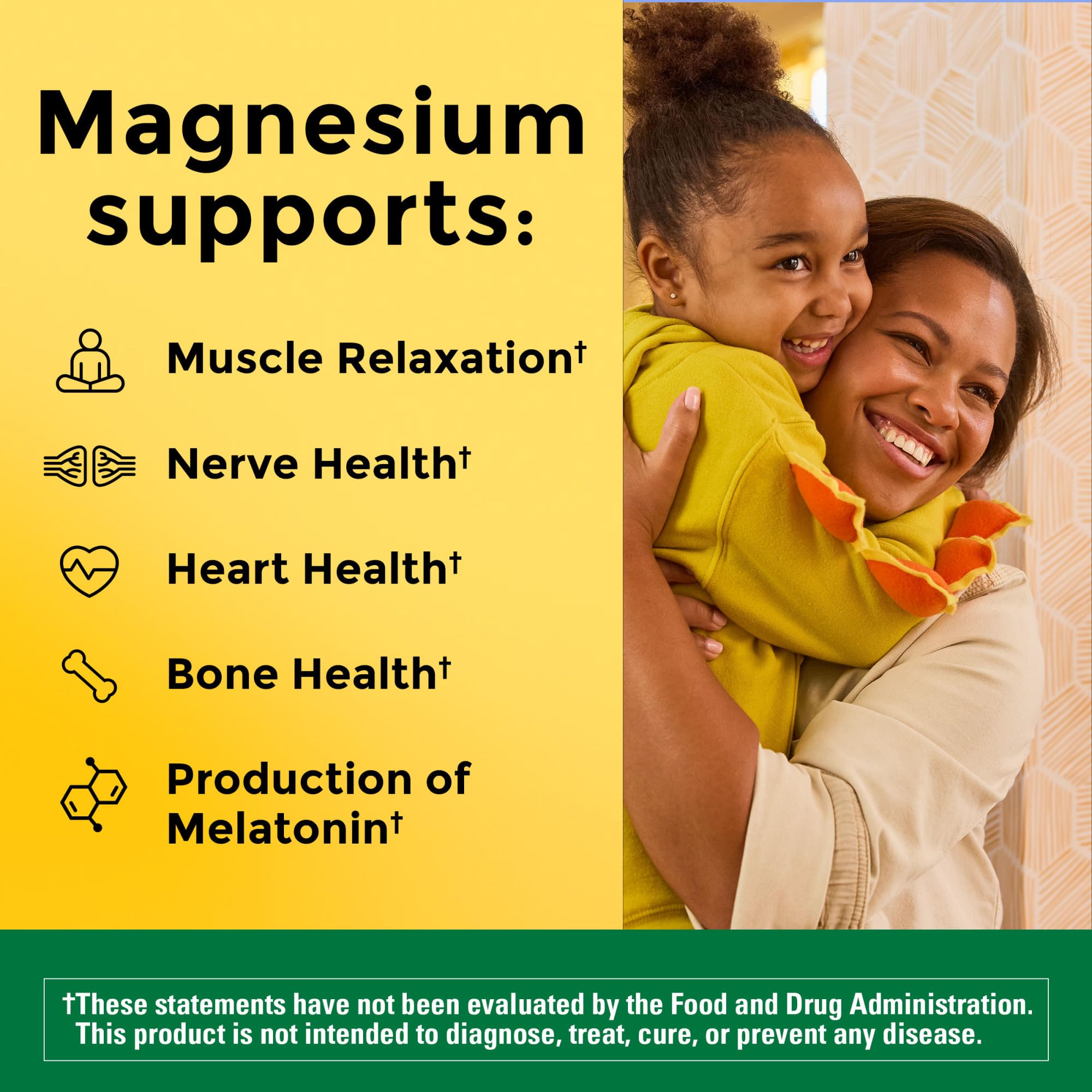Nature Made Magnesium Oxide 250 mg, Magnesium Supplements for Men and Women, Support for Muscle, Heart, Bone and Nerve Health, 100 Tablets, 100 Day Supply Nature MadeBuy Supplements Australia