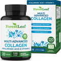 ForestLeaf Multi Collagen Pills with Hyaluronic Acid + Vitamin C | Hydrolyzed Collagen Supplements for Women or Men | Multi Collagen Capsules Peptides for Skin, Wrinkles, 120 Caps ForestLeaf buy supplements Au