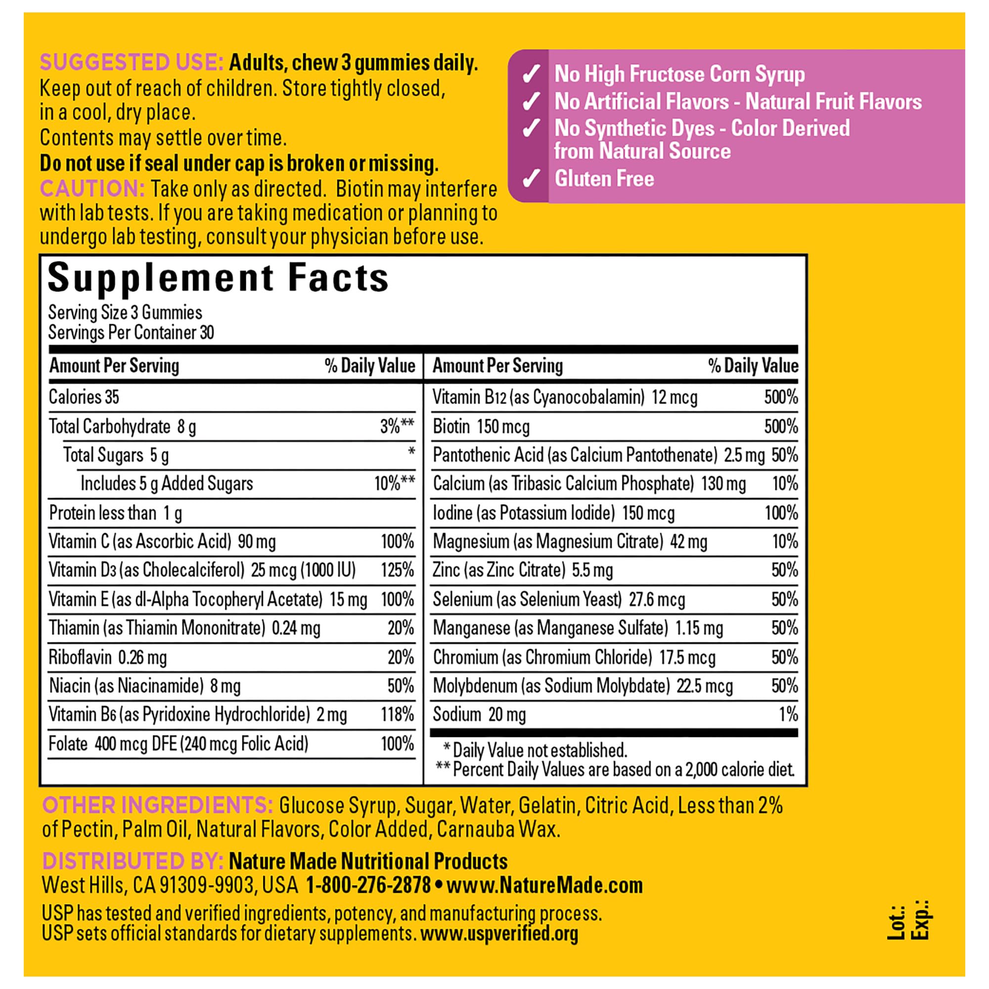 Nature Made Advanced Womens Gummy Multivitamins with Magnesium Citrate, Calcium, B Vitamins, Multivitamin Gummies for Women, 90 Multi Vitamin Gummies, 30 Day Supply Nature MadeBuy Supplements Australia