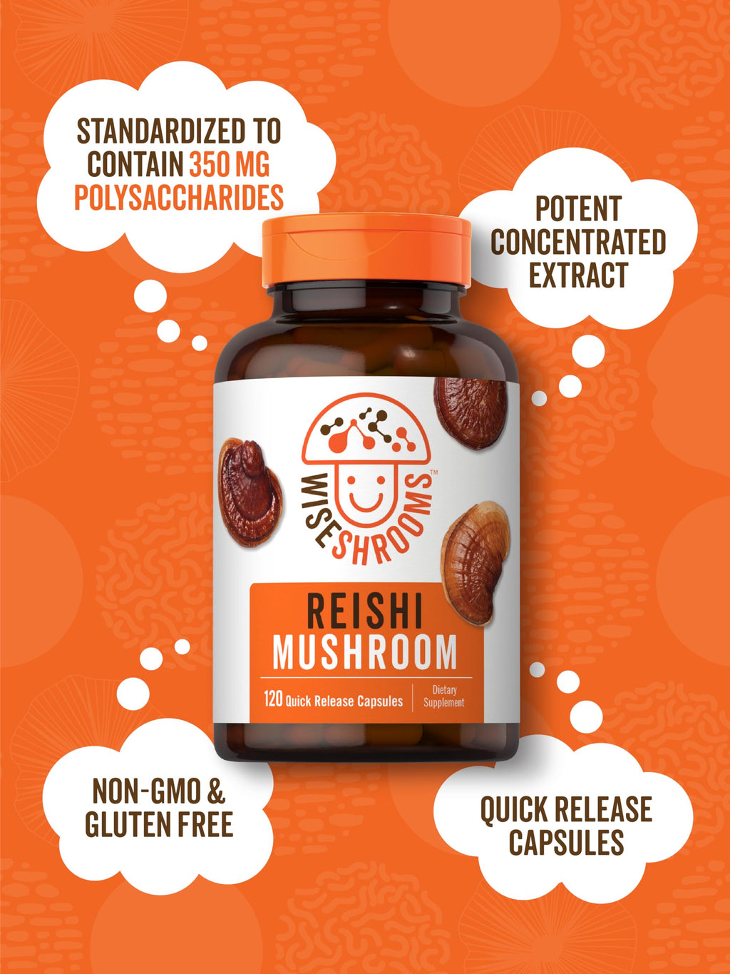 Carlyle Reishi Mushroom Capsules 5000 mg |120 Count | Non-GMO and Gluten Free Extract CarlyleBuy Supplements Australia