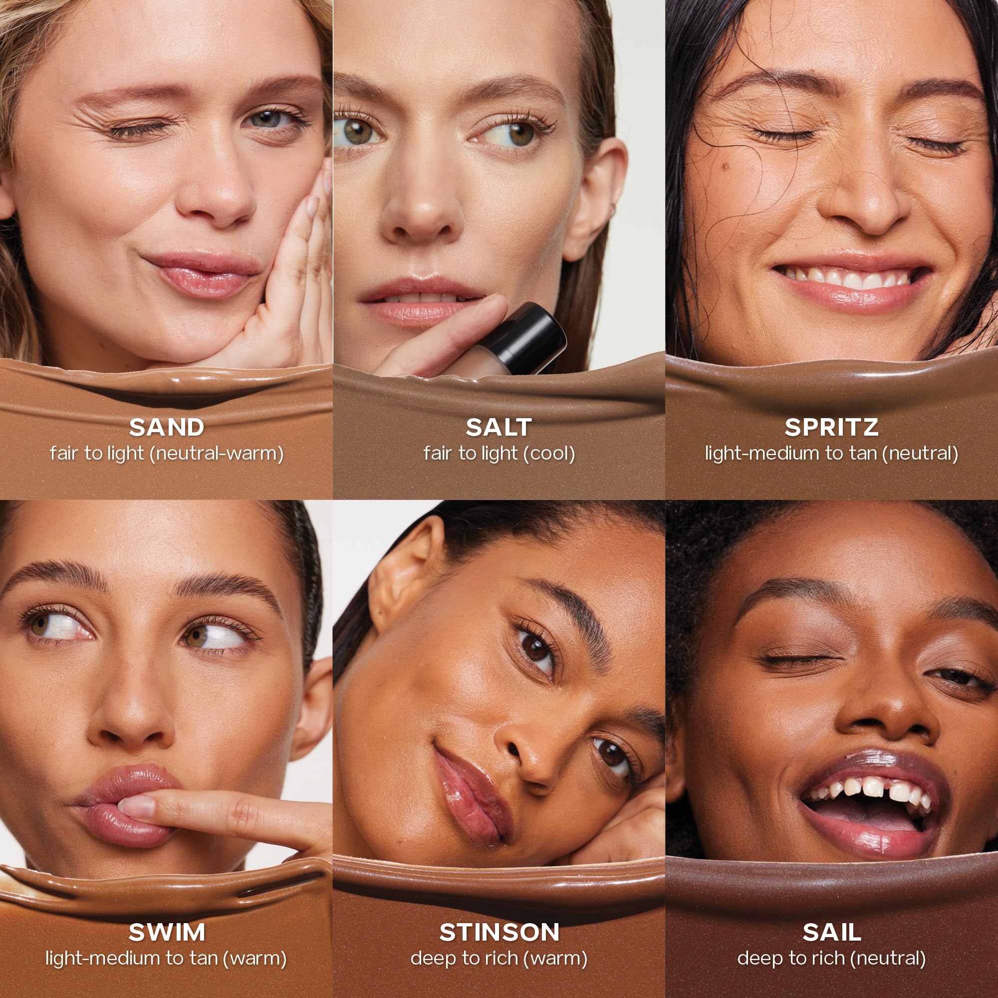 Saie Dew Bronze - Hydrating Liquid Bronzer Stick For a Sun Kissed Glow - Liquid Contour Stick Infused with Nourishing Skin Care Ingredients - Sculpted Face Makeup Essential - Sand (0.4 oz) SaieBuy Supplements Australia