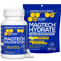Magtech Magnesium Capsules + Hydration Creatine Powder Lemon Lime Bundle - 3 Forms of Magnesium - Featuring Magtein L-Threonate - Brain Health & Hydration Support* - 44 Total Servings NATURAL STACKSBuy Supplements Australia