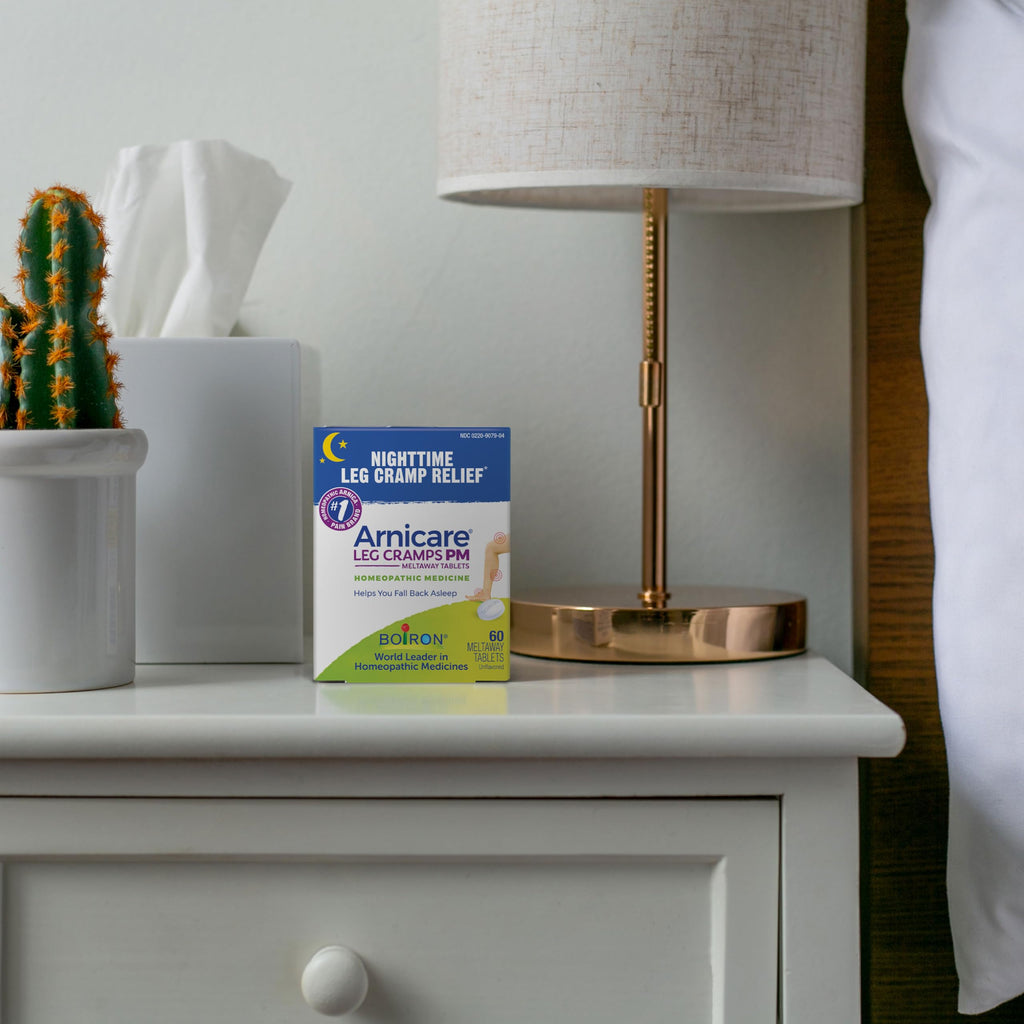 Boiron Arnicare Leg Cramps PM for Nighttime Relief from Cramping and Stiffness in Feet or Calves - 60 Tablets BoironBuy Supplements Australia