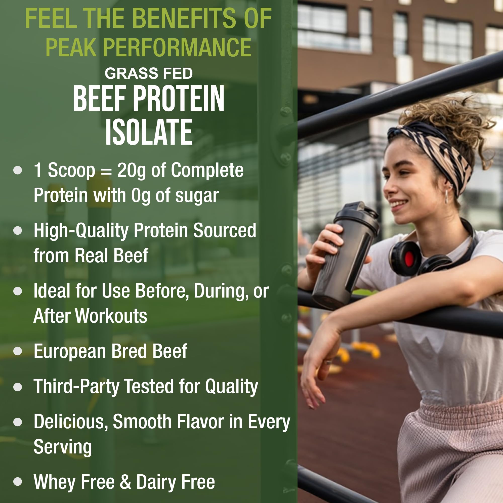 Grass Fed Beef Protein Powder - Lactose Free Great Tasting Beef Protein Isolate. Complete Animal Based Non Dairy Paleo Carnivore Supplement for Prime Muscle Building. No Whey. Salted Caramel Flavor Peak PerformanceBuy Supplements Australia