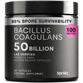 Toniiq Bacillus Coagulans Probiotic Supplement – Ultra High Strength 50 Billion CFU with FOS Prebiotic – Spore-Based Probiotic for Exceptional Stability – Third-Party Tested – 60 Capsules Toniiq buy supplements Au