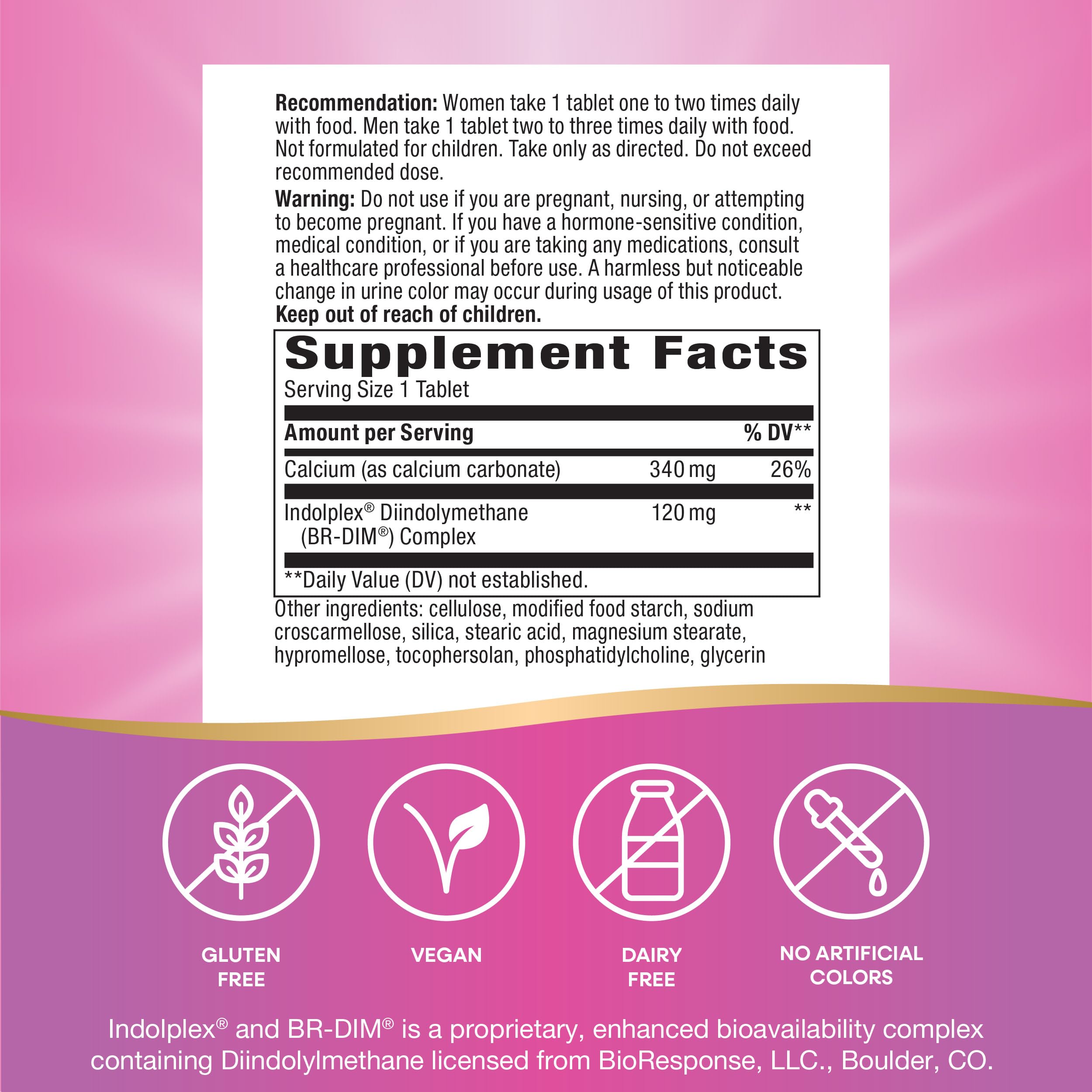 Nature's Way Estrobalance, Absorbable BR-DIM, Supports Healthy Estrogen Metabolism*, Vegan, Gluten Free, 60 Tablets (Packaging May Vary) Nature's WayBuy Supplements Australia