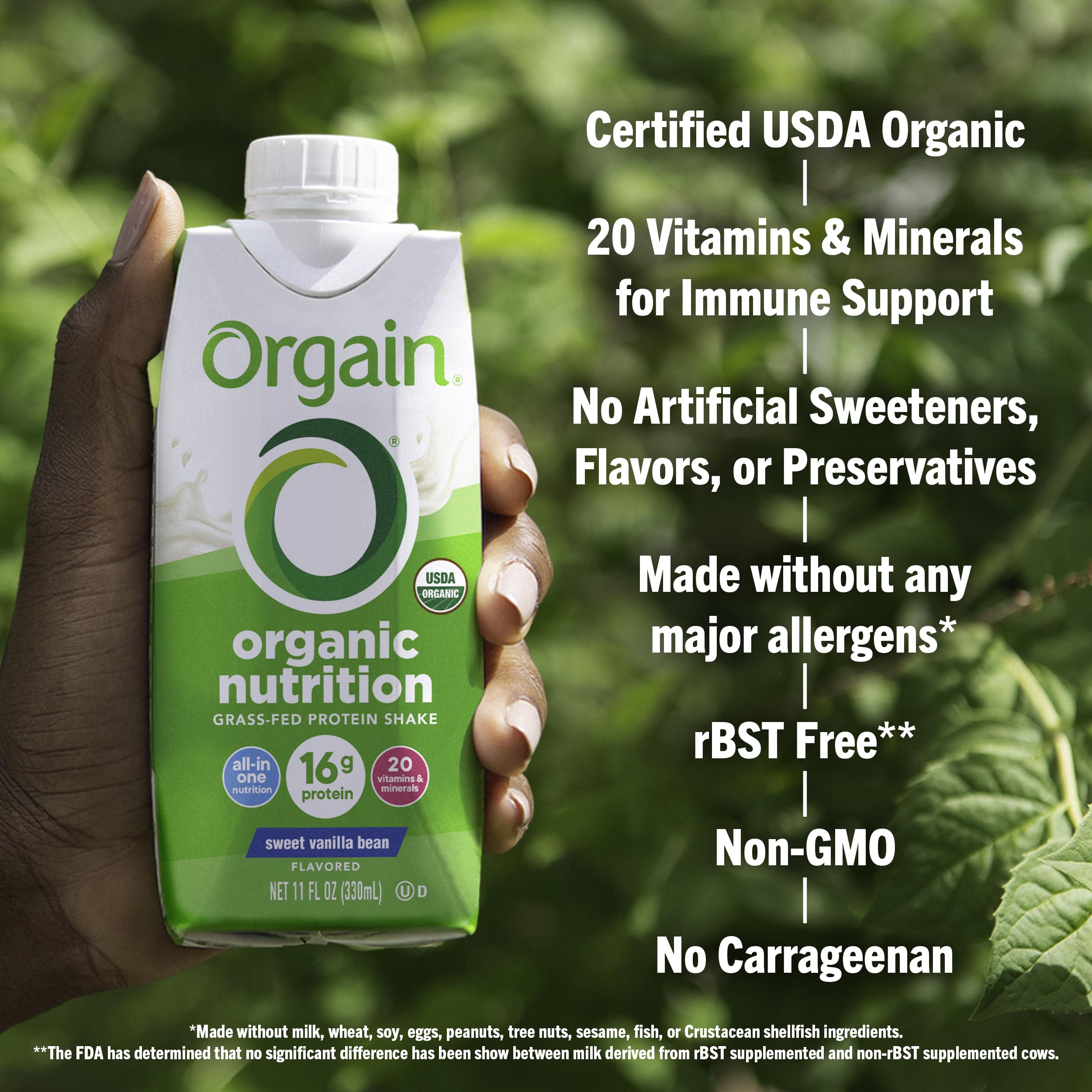Orgain Organic Nutritional Protein Shake, Vanilla Bean - 16g Grass Fed Whey Protein OrgainBuy Supplements Australia