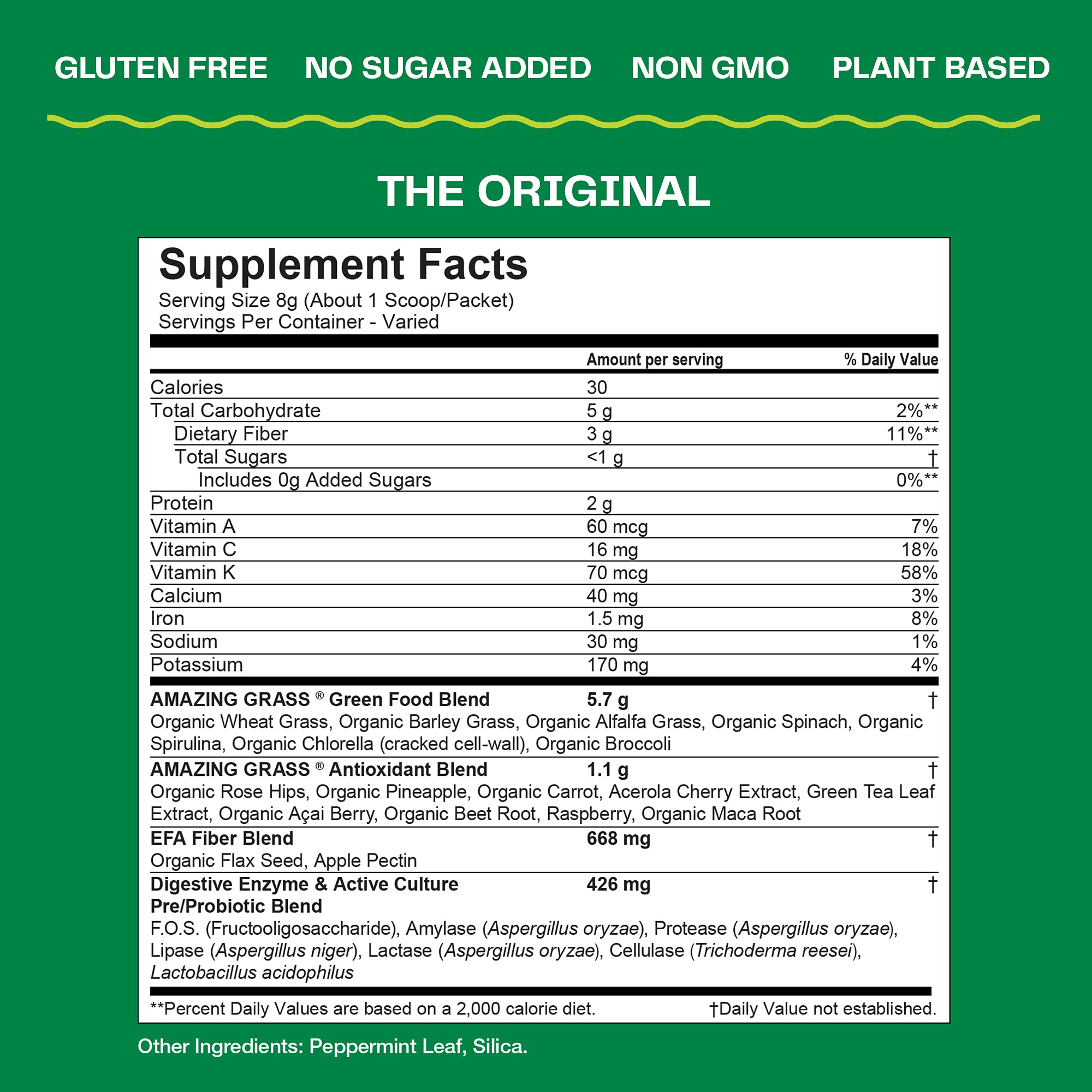 Amazing Grass Greens Blend Superfood: Super Greens Powder Smoothie