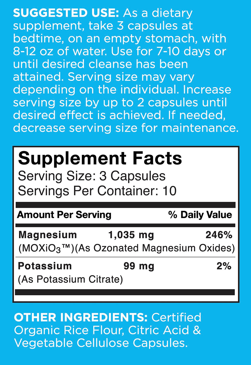 nbpure Mag O7 Oxygen Digestive System and Colon Cleanse and Detox Capsules nbpureBuy Supplements Australia