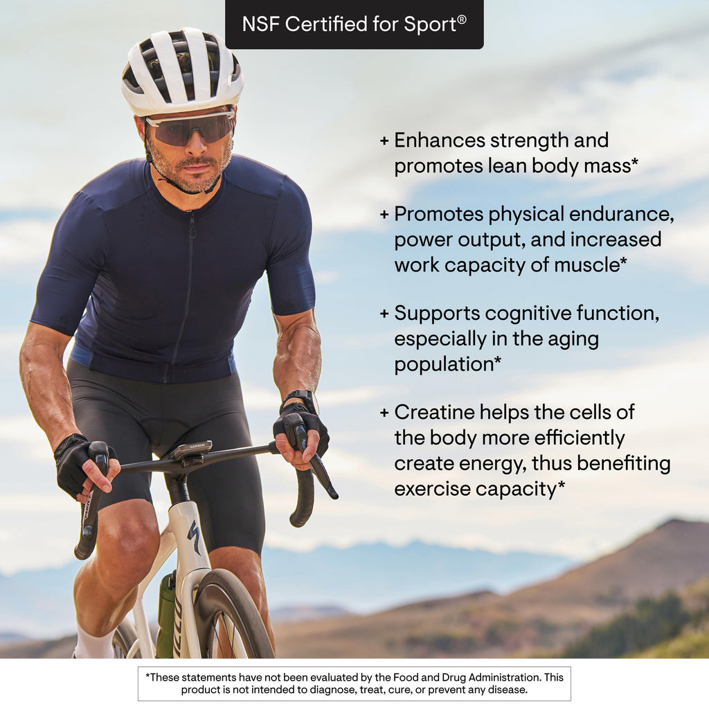 THORNE Creatine - Micronized Creatine Monohydrate Powder - Support for Muscles & Cognitive Function* - for Women & Men - Strawberry - NSF Certified for Sport - 5 g per Serving - 60 Servings THORNEBuy Supplements Australia