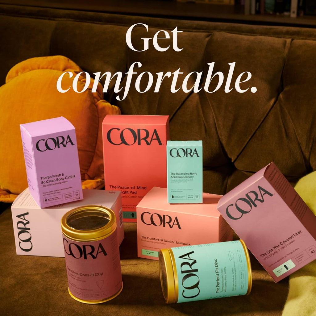 Cora Ultra Thin Organic Bladder Liners | Incontinence & Postpartum Pads for Women | Panty Liners CoraBuy Supplements Australia