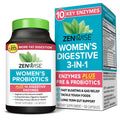 Zenwise Health 3-in-1 Womens Probiotic Supplement for Digestive, Gut Flora & Vaginal Health - Daily Probiotics & Prebiotics for Women with Digestive Enzymes Supports Bloating & Gas Relief - 60 Count Zenwise HealthBuy Supplements Australia