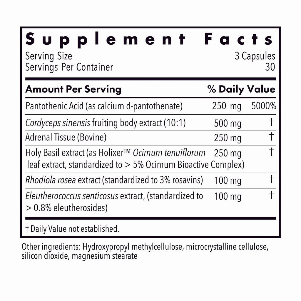 Allergy Research Group - Adrenal Glandular Adapt - Supports Healthy Stress Response and Cortisol Regulation - Hypoallergenic - 90 Vegetarian Capsules Allergy Research GroupBuy Supplements Australia
