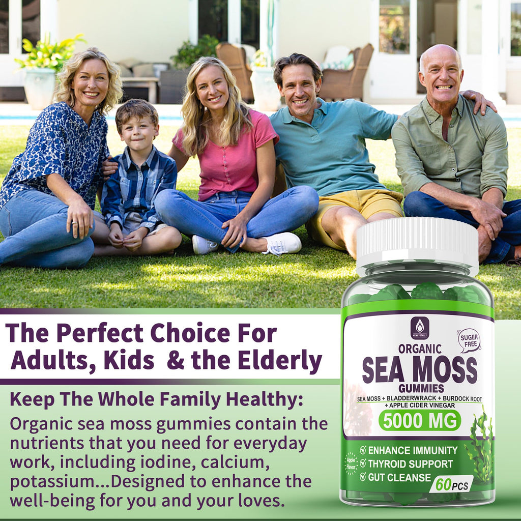 Sea Moss Supplement 5000mg, Sugar Free Sea Moss Gummies, Irish Sea Moss EnvyDealBuy Supplements Australia