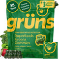 Gruns Adults Super Greens Multivitamin Gummies, Superfood Vitamin Gummy Bears with Spirulina, Chlorella, Prebiotic Fiber for Digestive Health GrünsBuy Supplements Australia
