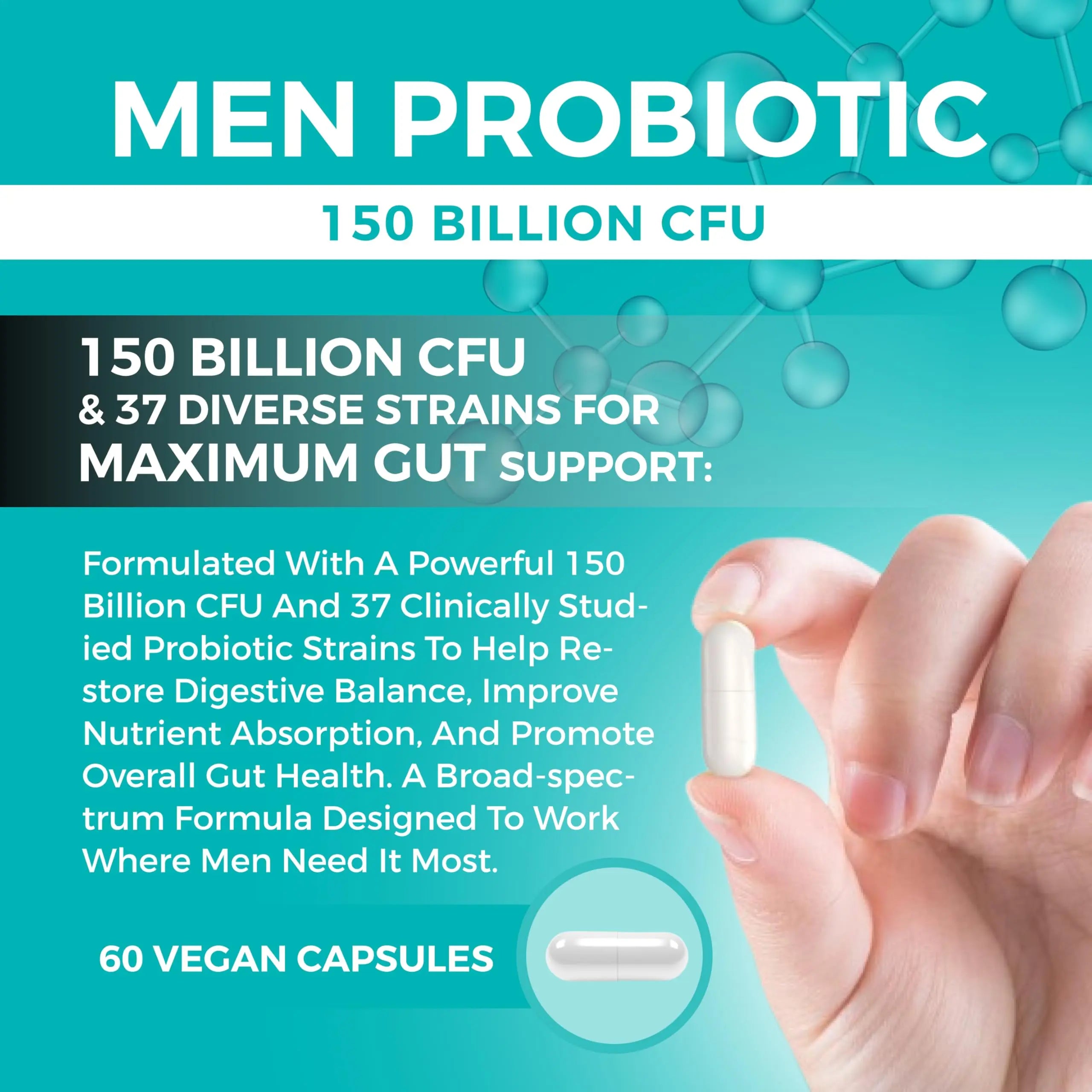 8-in-1 Bio Cultures Complex for Men – 150 Billion CFU Probiotics with 37 Diverse Strains, Organic Prebiotics, Postbiotics & Digestive Enzymes – Supports Digestive Balance & Gut Microbiome MOMARY NUTRITIONBuy Supplements Australia