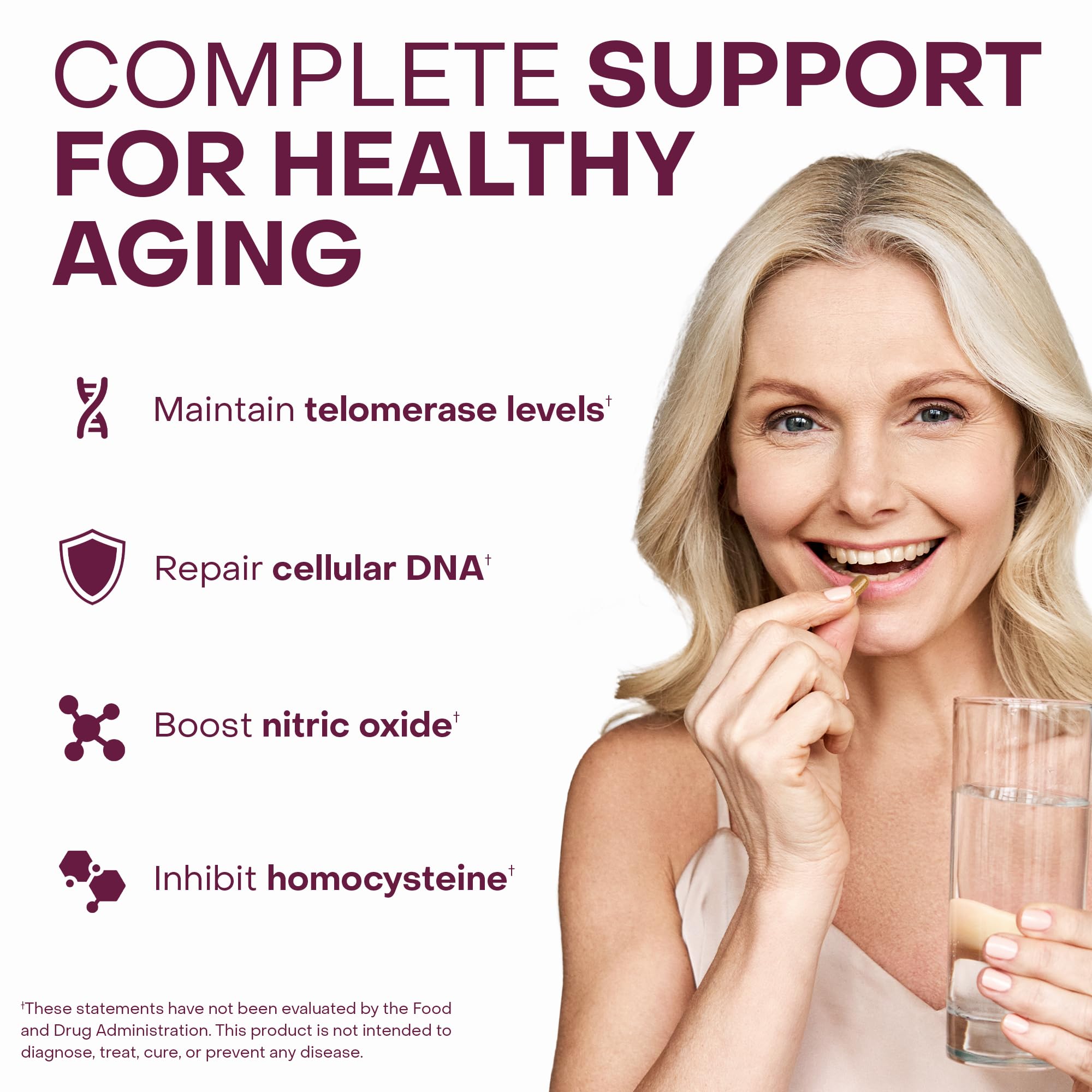 Healthycell Telomere Length Supplement - Anti-Aging Telomere Lengthening Supplements with Phytonutrients & Vitamins for Cellular Health - AC-11, Astragalus & Resveratrol - 30 Capsules HealthycellBuy Supplements Australia
