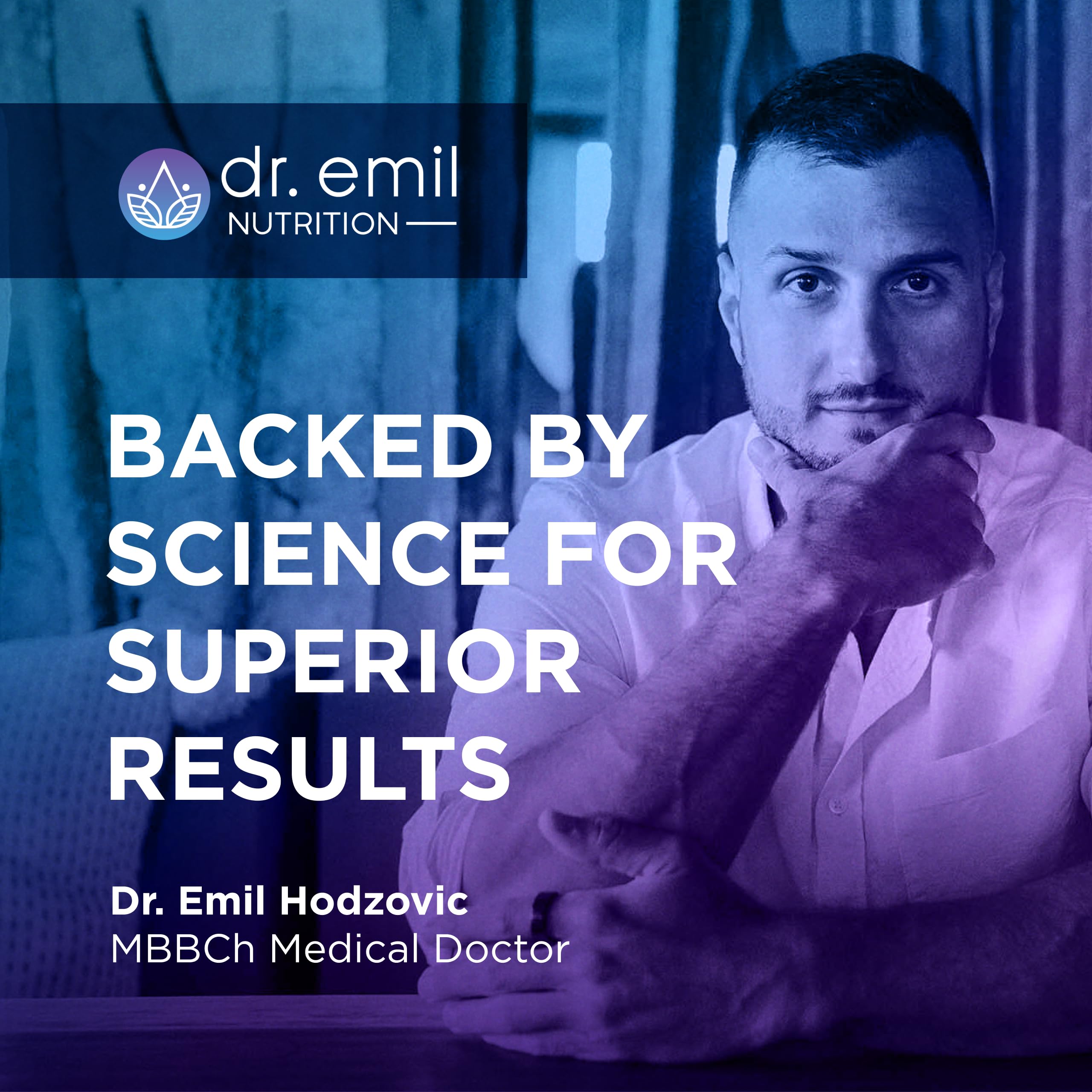 DR. EMIL NUTRITION 10 Mushroom Supplement for Mental Clarity, Focus & Immune Support - Functional Mushroom Nootropic Supplement with Lions Mane Extract, Cordyceps, Turkey Tail & More DR. EMIL NUTRITIONBuy Supplements Australia