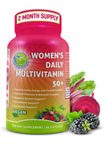 Women's Daily Multivitamin 50 Plus - Vegan Methylated Multivitamin for Women 50 and Over with Biotin, Organic Superfoods & Lutein SUPPLEMENTS STUDIOBuy Supplements Australia