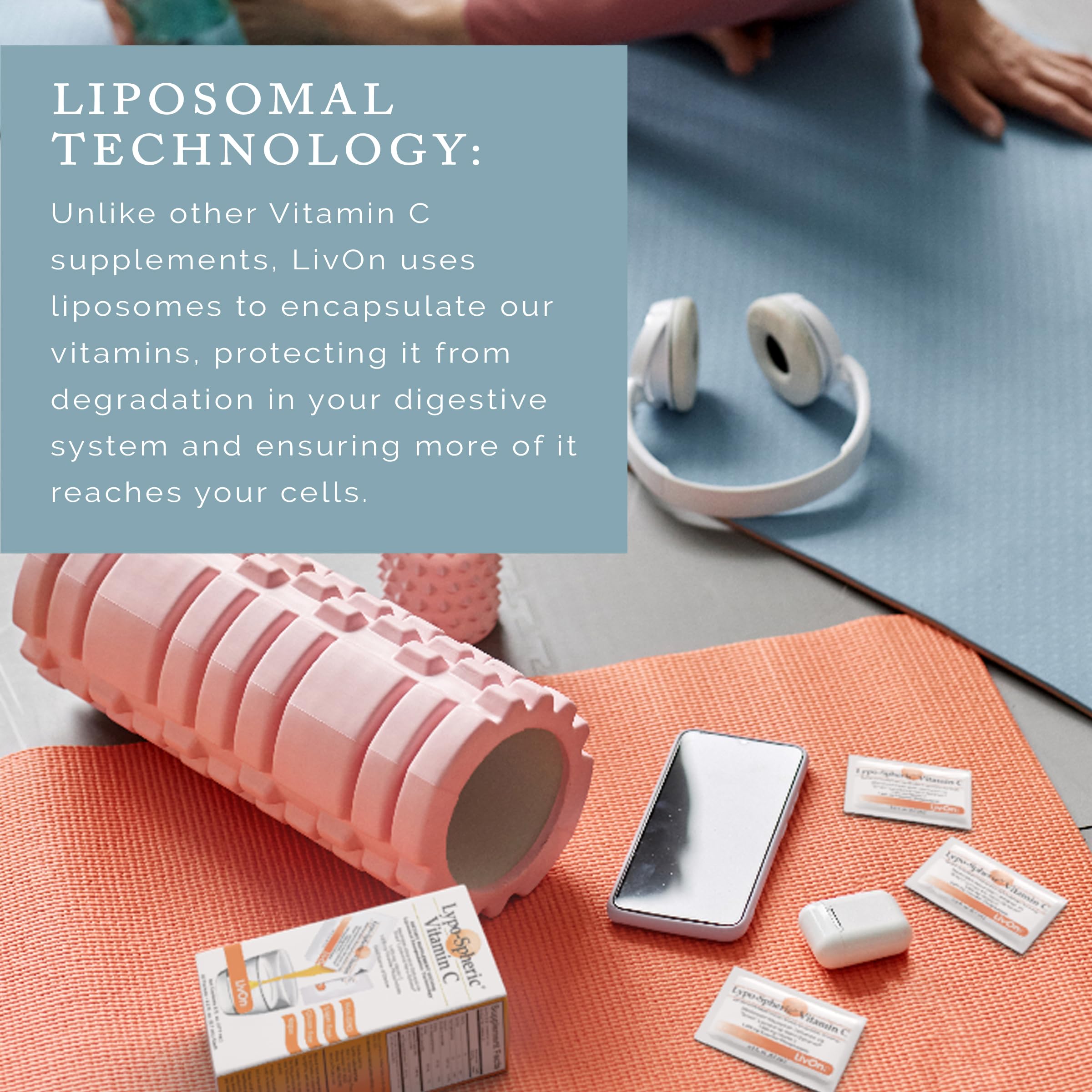 LivOn Laboratories Lypo–Spheric Vitamin C – 6 Cartons (180 Packets) – 1,000 mg Vitamin C & 1,000 mg Essential Phospholipids Per Packet – Liposome Encapsulated for Improved Absorption – 100% Non–GMO LivOn LaboratoriesBuy Supplements Australia