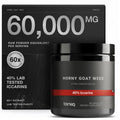 Super Strength Horny Goat Weed for Men & Women 60,000mg - Epimedium sagittatum - 40% Icariins - 60: 1 Concentrated Extract from 1000mg Formula - 3P tested - Premium hornygoatweed for Men - 60 Caps Toniiq buy supplements Au