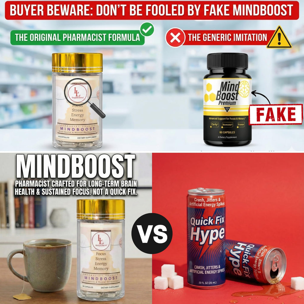 LL Supplement MindBoost Nootropic Brain & Focus Supplement – Lion’s Mane, B Vitamins & Alpha Lipoic Acid – Pharmacist Formulated – Gold Cap Edition – 60 Capsules L & L SupplementBuy Supplements Australia