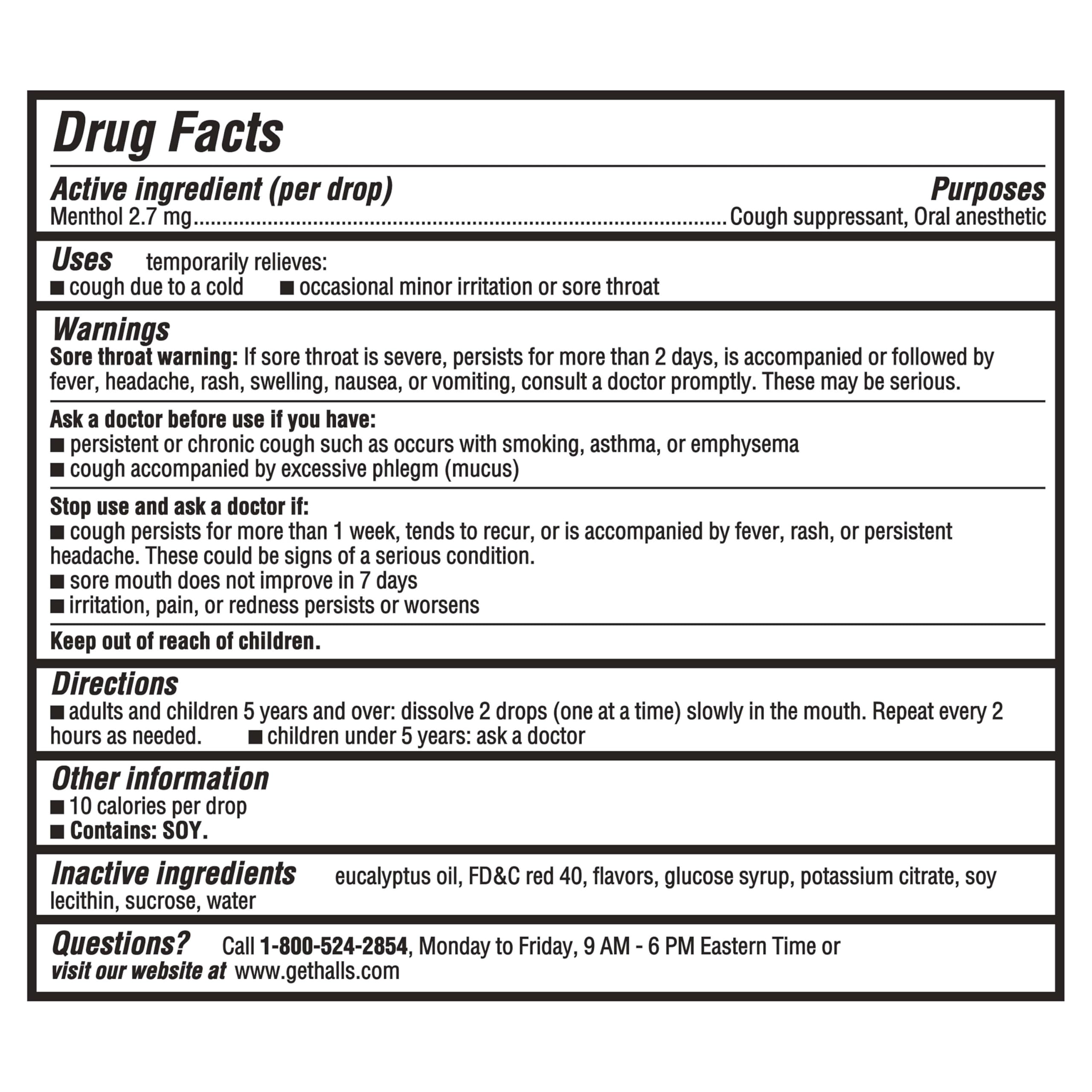HALLS Throat Relief Strawberry Cough Drops, Value Pack, 80 Drops HALLS buy supplements Au