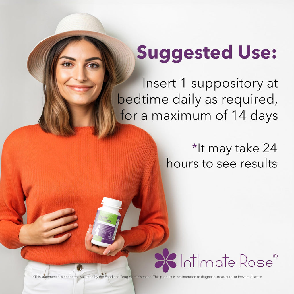 Boric Acid Suppositories - Helps Fight Against BV, Yeast Infections - Manages Odor - Promote pH Balance Intimate RoseBuy Supplements Australia