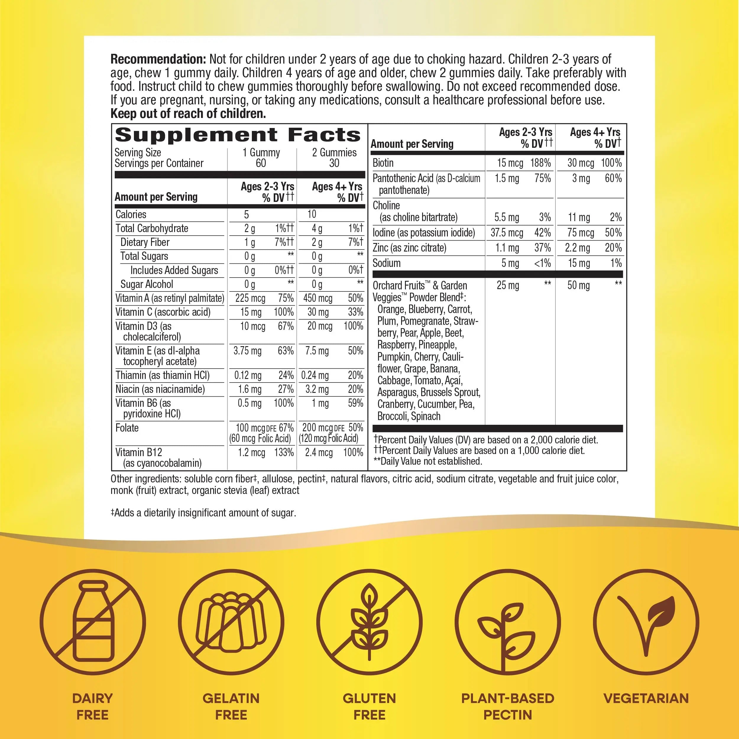Nature’s Way Alive! Kids Zero Sugar Gummy Multivitamins, for Kids Ages 2+, Supports Bone, Eye & Immune Health Nature's WayBuy Supplements Australia