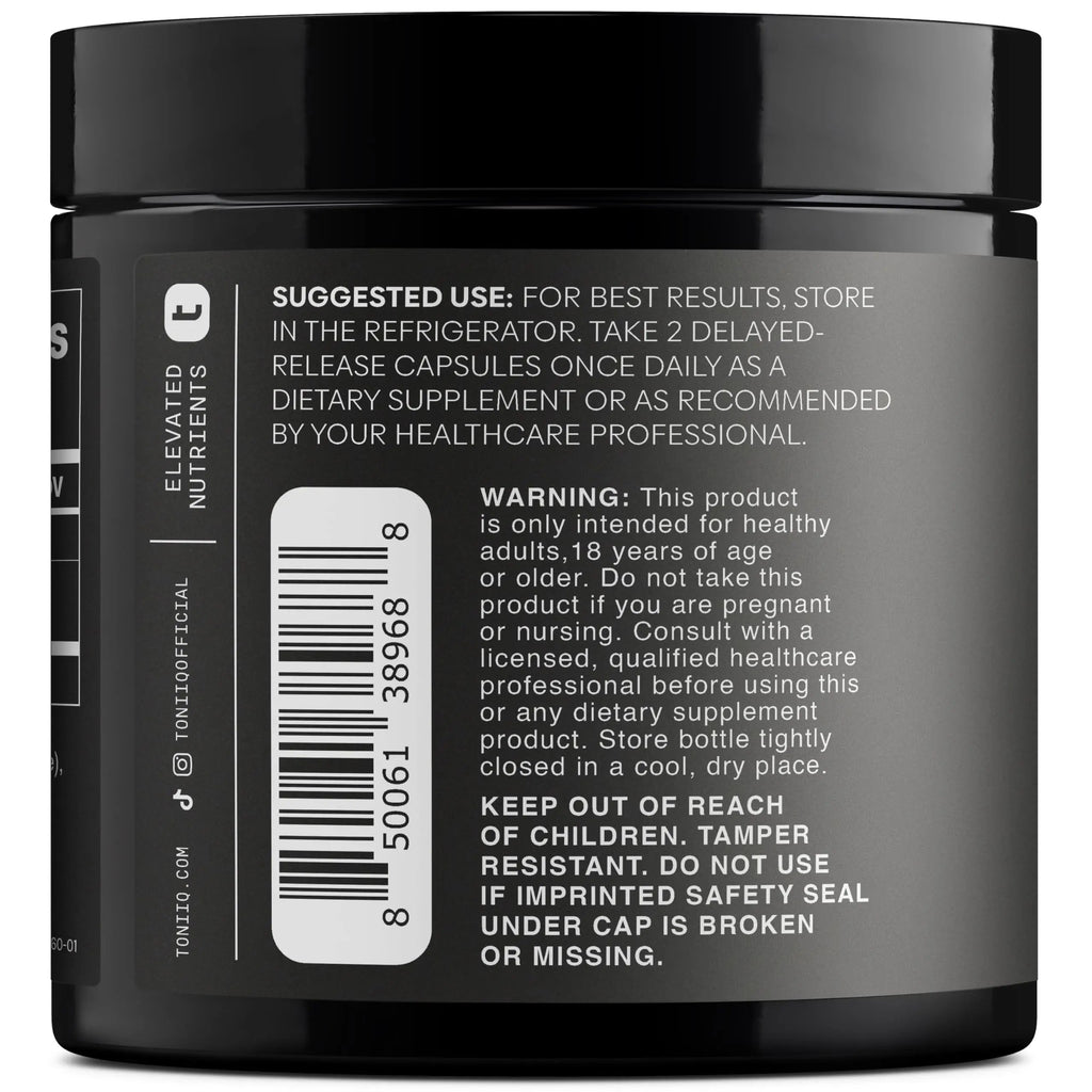 Lactobacillus Gasseri - Ultra High Strength 50 Billion CFU - Delayed Release Capsules - Made with Prebiotic Inulin Fiber - Supports Digestive Health & Gut Flora - Third-Party Lab Tested - 60 Capsules Toniiq buy supplements Au