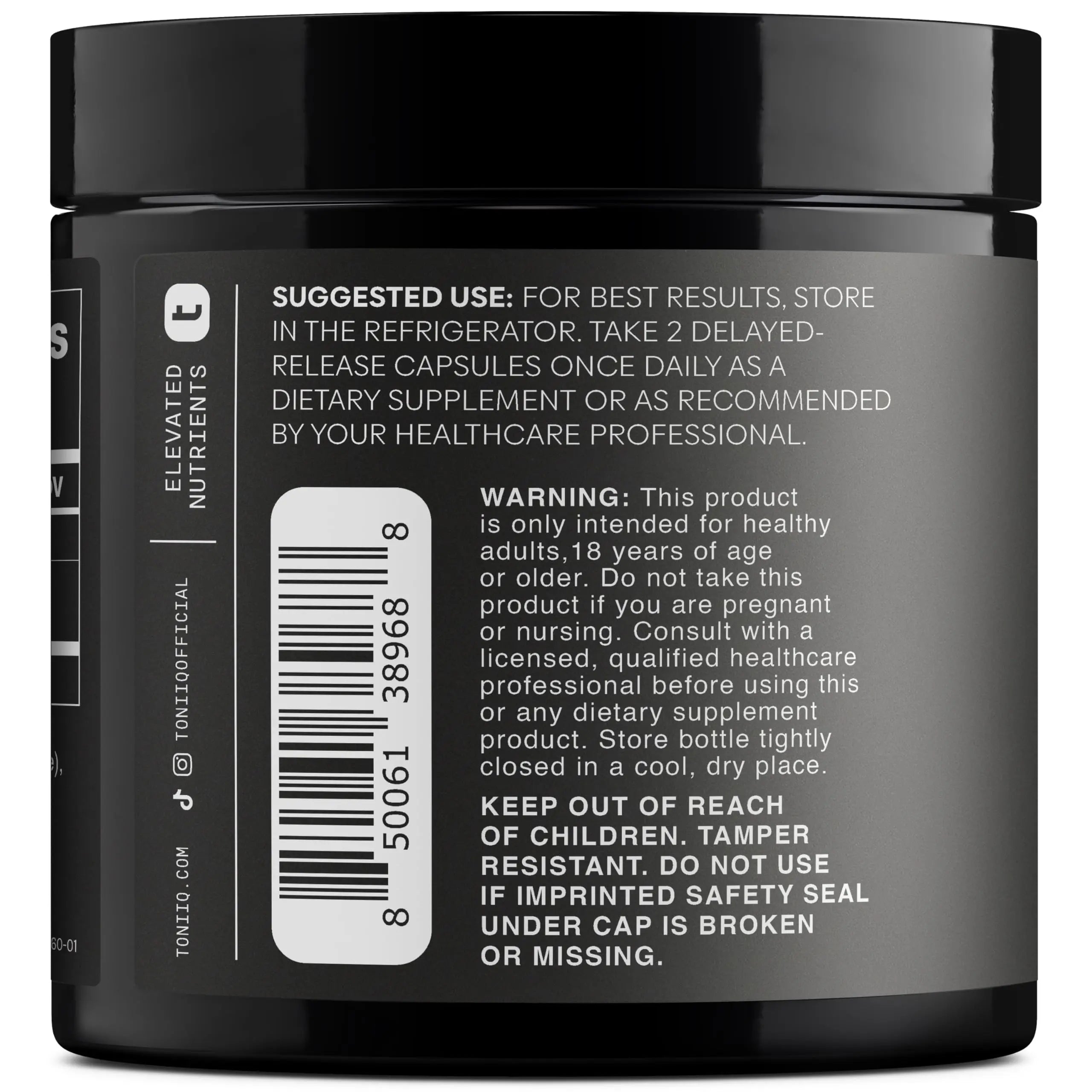 Lactobacillus Gasseri - Ultra High Strength 50 Billion CFU - Delayed Release Capsules - Made with Prebiotic Inulin Fiber - Supports Digestive Health & Gut Flora - Third-Party Lab Tested - 60 Capsules Toniiq buy supplements Au