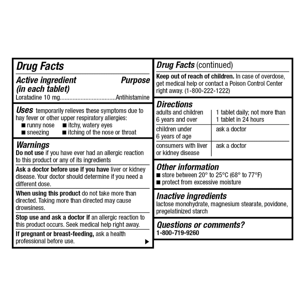 GoodSense Allergy Relief Loratadine Tablets 10 mg, Antihistamine, Allergy Medicine for 24 Hour Allergy Relief, 365 Count GoodSense buy supplements Au