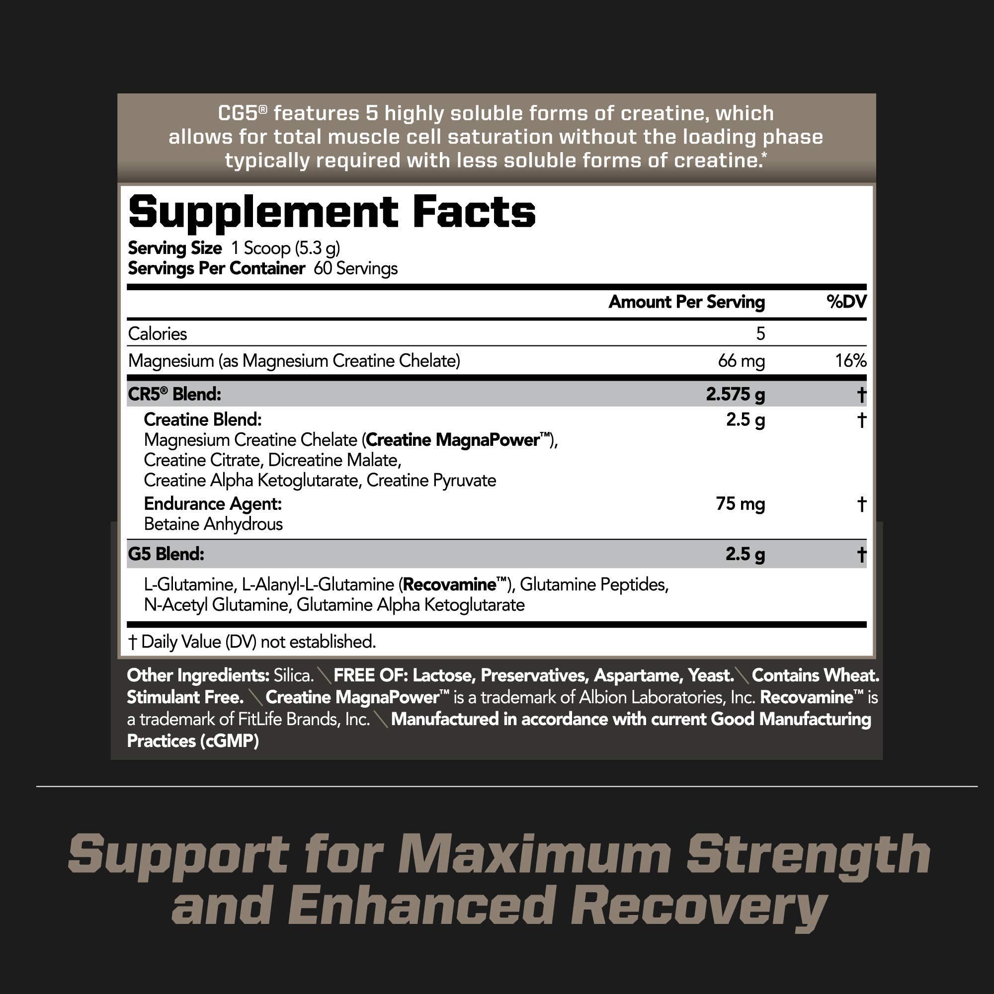 PMD Sports Ultra Pump Fuel Insanity - Pre Workout - Tropical Orange Mango (30 Servings) Sports CG5 Premium Creatine and L-Glutamine Powder (60 Servings)