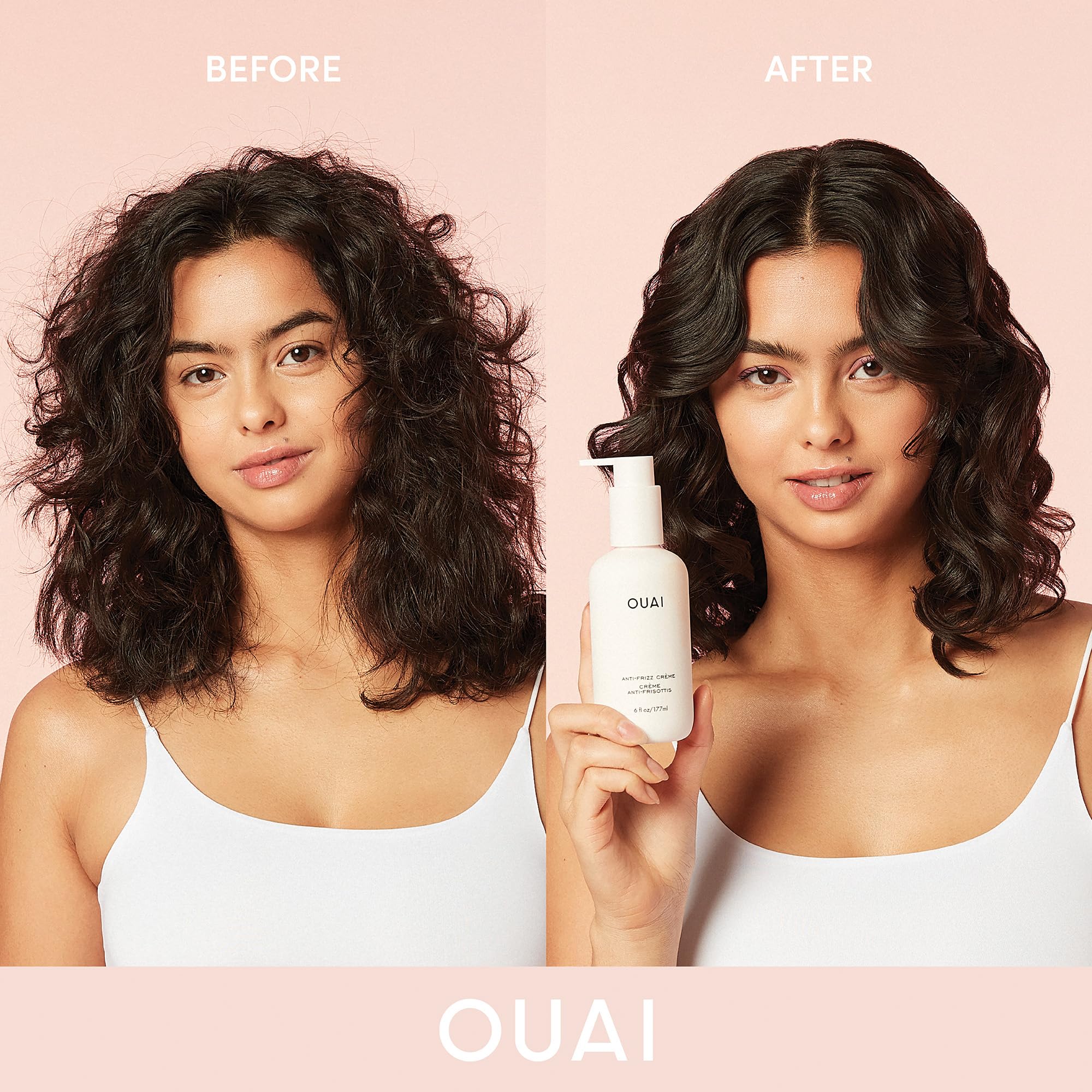 OUAI Anti Frizz Cream - Moisturizing Hair Cream with Frizz Control & Heat Protection - Provides Lasting Hydration with Jackfruit & Beetroot Extract - Paraben, Phthalate & Sulfate Free (6 oz) OUAIBuy Supplements Australia