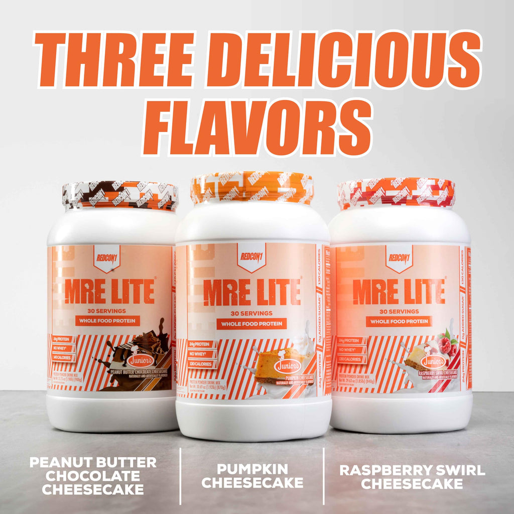 REDCON1 MRE Lite Whole Food Protein Powder, Juniors, Pumpkin Cheesecake - Low Carb REDCON1Buy Supplements Australia