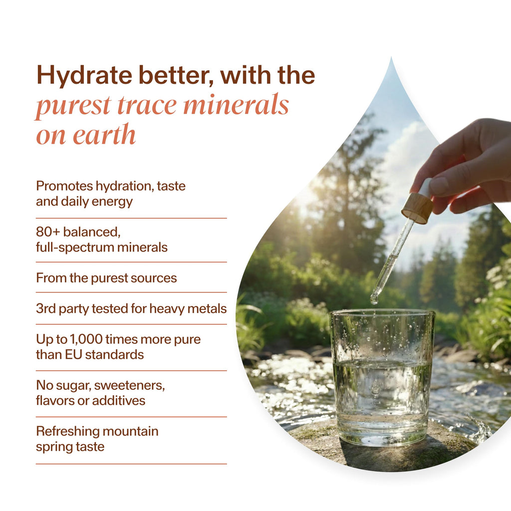 MAYU Trace Mineral Drops - 1 Bottle - 80+ Full-Spectrum Ionic Minerals for Water - Great-Tasting Mineral Supplement for Hydration - Magnesium, Potassium & Zinc - No Additives - 30 Servings