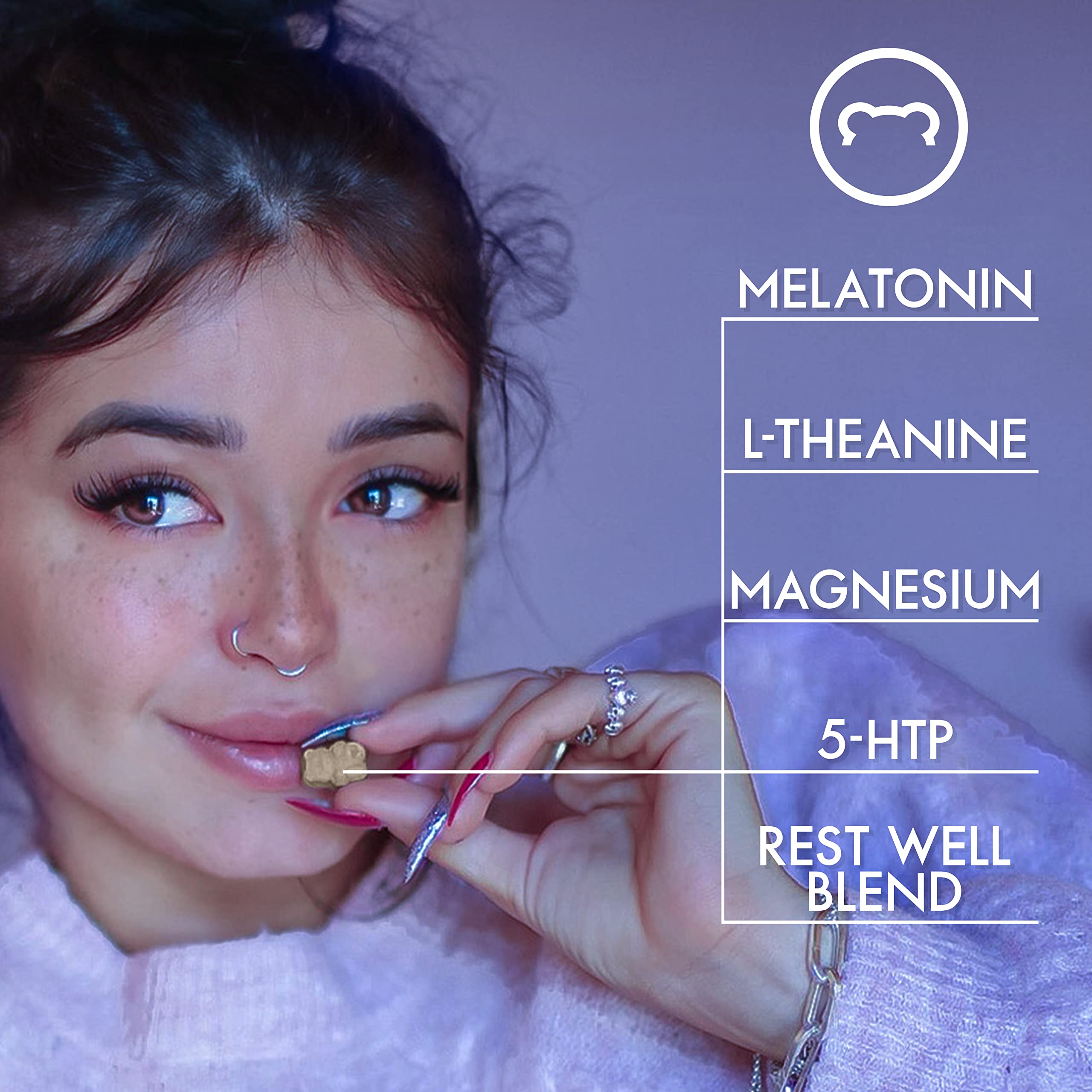Sugarbear Sleep Aid Gummies for Adults with Melatonin 6mg, Magnesium SugarBearHairBuy Supplements Australia