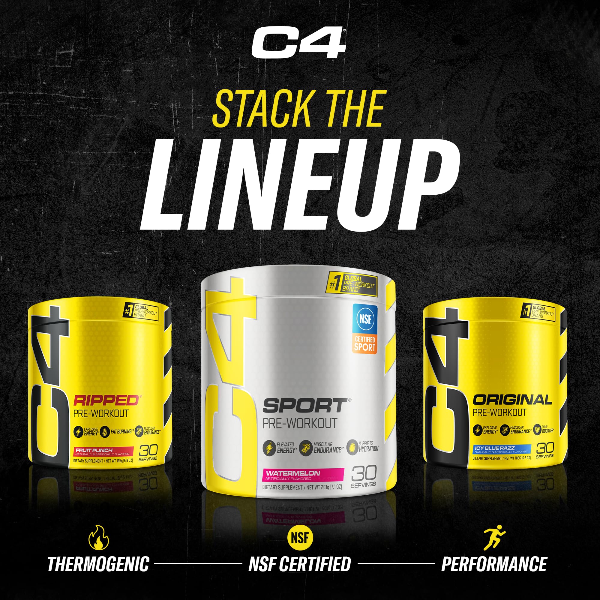 C4 Original Pre Workout Powder Fruit Punch - Vitamin C for Immune Support - Sugar Free CellucorBuy Supplements Australia