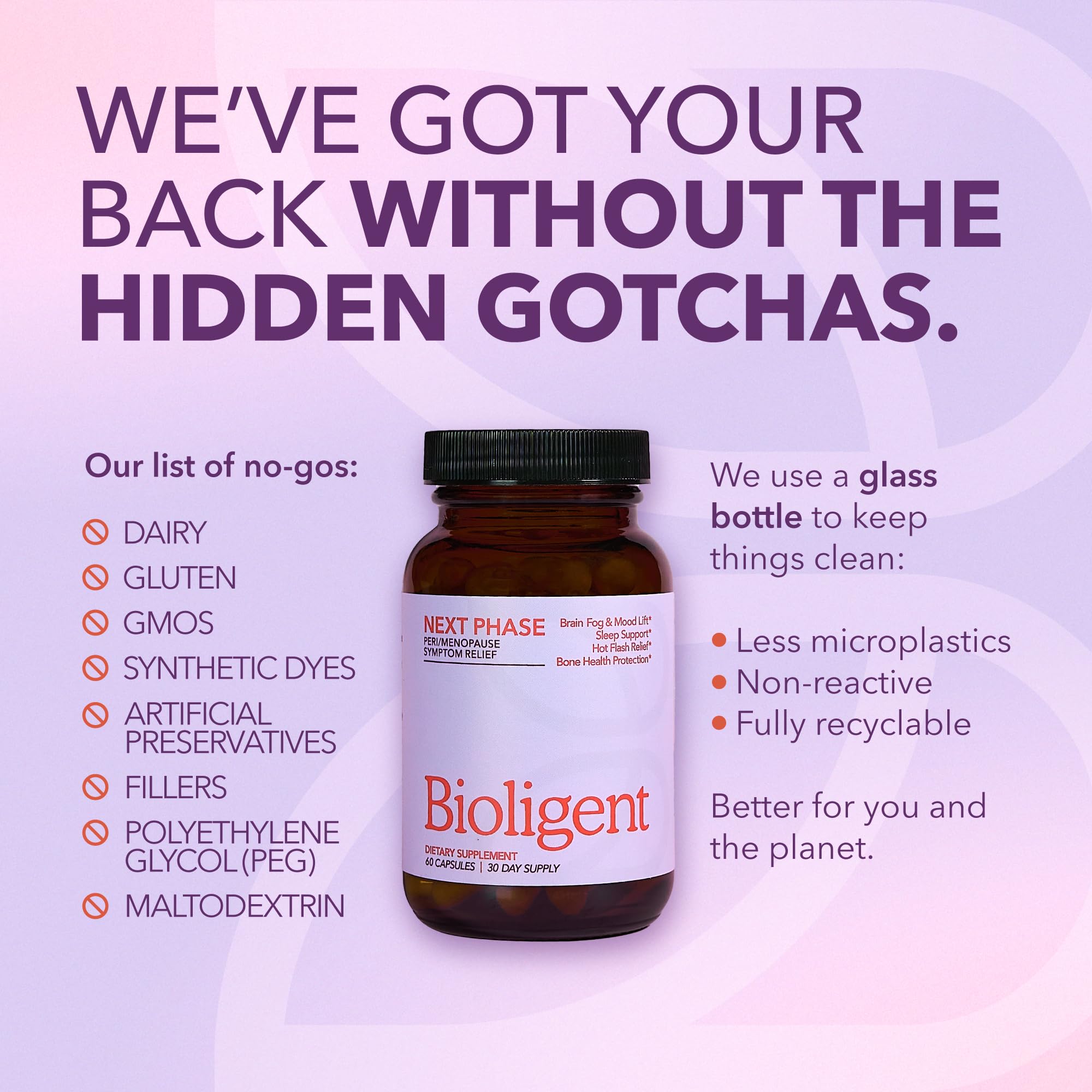 Bioligent Menopause Support Supplement for Women, Hot Flash, Sleep, Mood & Focus Support, Hormone-Free with Maca, Ginseng, Chamomile & Saffron, Non-GMO, 60 Capsules, 30 Day Supply BIOLIGENTBuy Supplements Australia