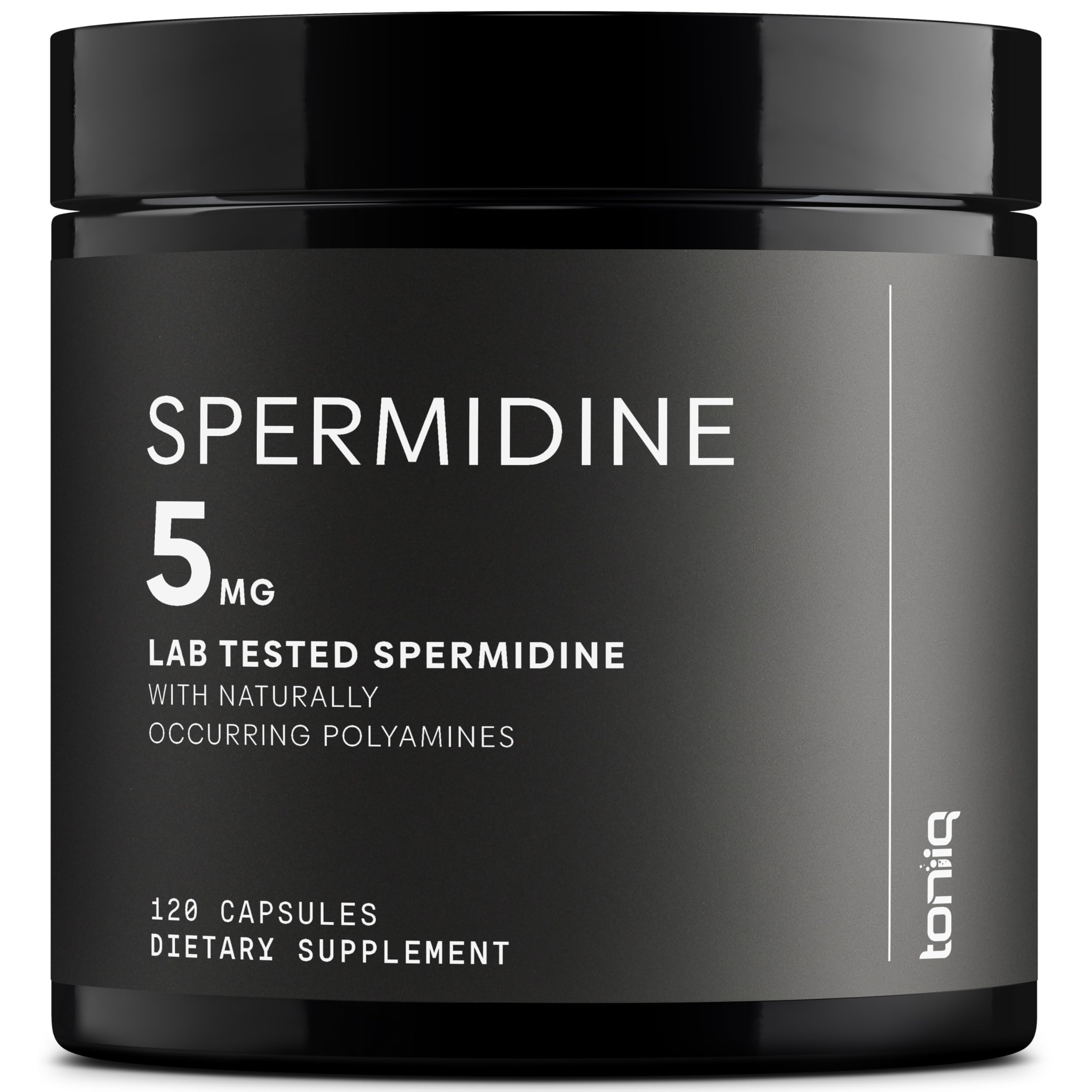 Toniiq Ultra Concentrated 500mg Spermidine Supplements for Men and Women - Non-Synthetic Spermidine Standardized to No Less Than 1% - 5mg per Serving Rice Germ Extract Toniiq buy supplements Au