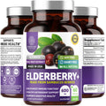 N1N Premium Black Elderberry Capsules for Adults [Max Strength] Pure and Potent Elderberry from Sambucus Nigra to Support Immunity & Skin Health, Non-GMO, Gluten Free, 60 Veg Caps Number One NutritionBuy Supplements Australia