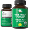USDA Organic Wormwood Black Walnut Clove Cleanse for Humans. Elimination Detox + Intestinal Support Capsules Supplement for Adults and Kids. Pills with Artichoke and Pumpkin Seed for Added Benefits Peak PerformanceBuy Supplements Australia