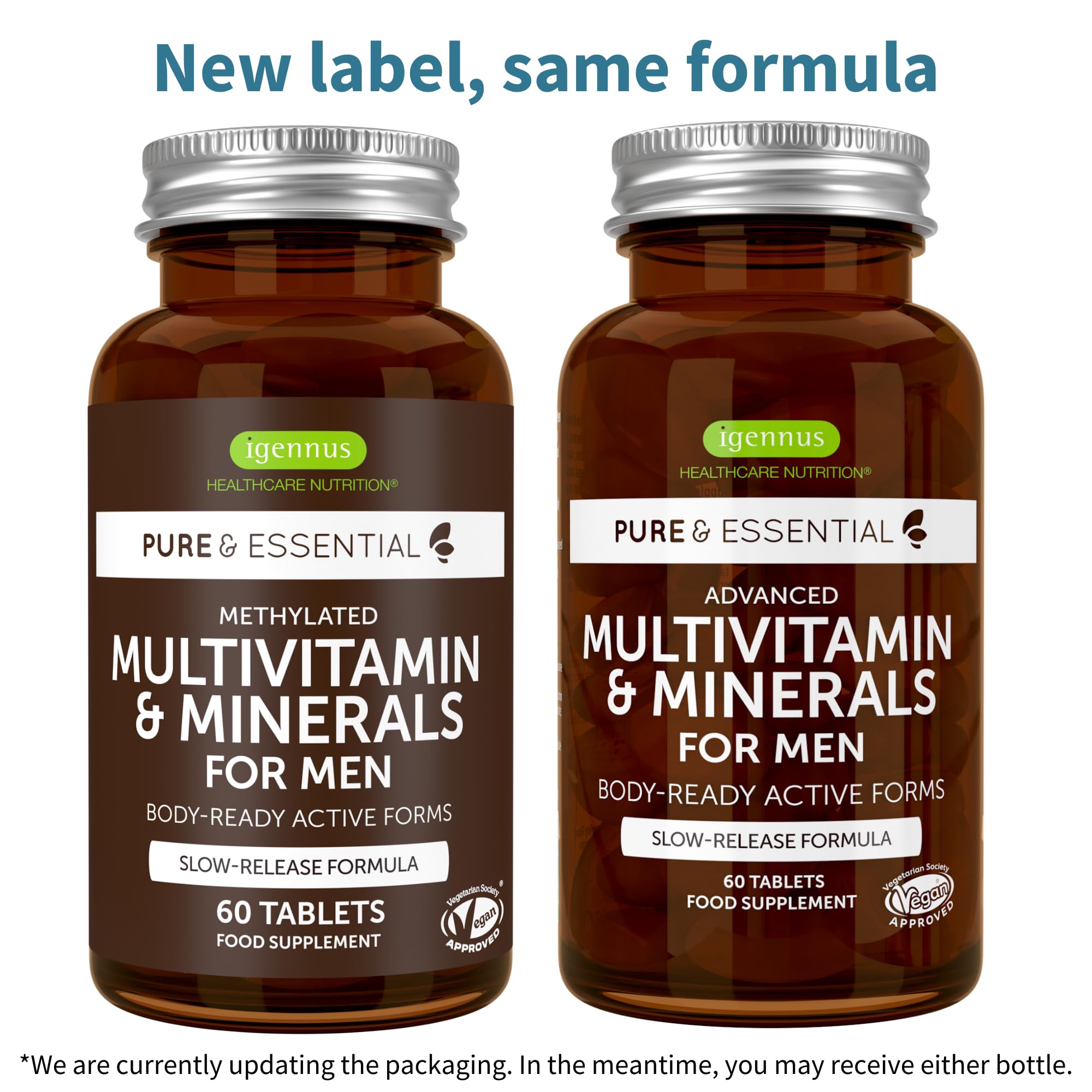 Igennus Methylated Men's Multivitamin with 22 Actives, All-Day Nutrient Delivery, Pure & Clean, Methylfolate & Methylcobalamin Igennus Healthcare NutritionBuy Supplements Australia