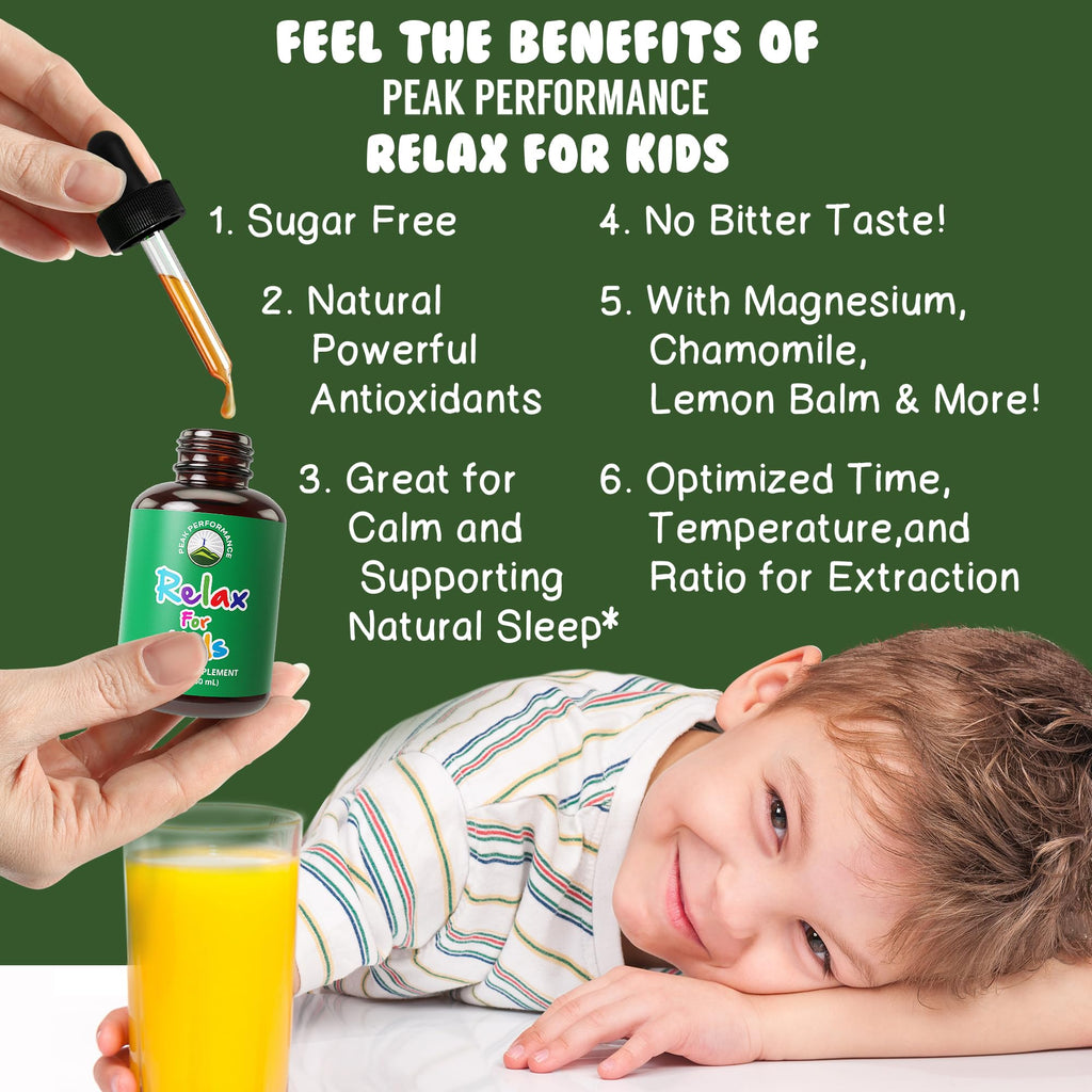 Kids Calm Liquid Drops. Aid for Relaxation, Calming, Optimal Sleep With Chamomile, Magnesium. No Bitter Taste. Kids Won't Know They're Taking It. Sugar Free 9-in-1 Vegan Supplement. Non-Habit Forming Peak PerformanceBuy Supplements Australia
