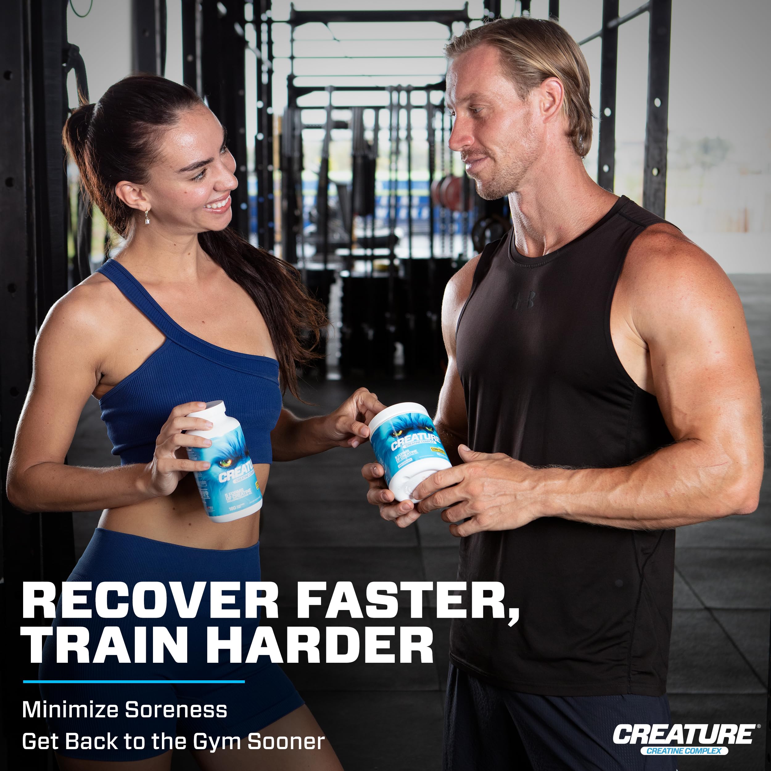 CREATURE® Creatine Complex - Creatine Monohydrate Powder with 5 Types of Creatine Including Con-Crēt® Creatine HCL, Promotes Muscle, Strength, Endurance, Brain Health, Unflavored, 300g 60 Servings CREATUREBuy Supplements Australia