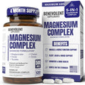 Premium Magnesium Capsules 500mg, High Absorption Formula Chelated Buffered Citrate to Support Digestion, Bone, Sleep & Muscle Health