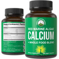 Plant Based Calcium - Red Marine Algae Calcium Supplement with Vitamin C, D3, K, Magnesium, and Whole Food Vegetable Blend. Vegan Capsules for Bones and Joints. 120 Pills, Tablets Peak PerformanceBuy Supplements Australia