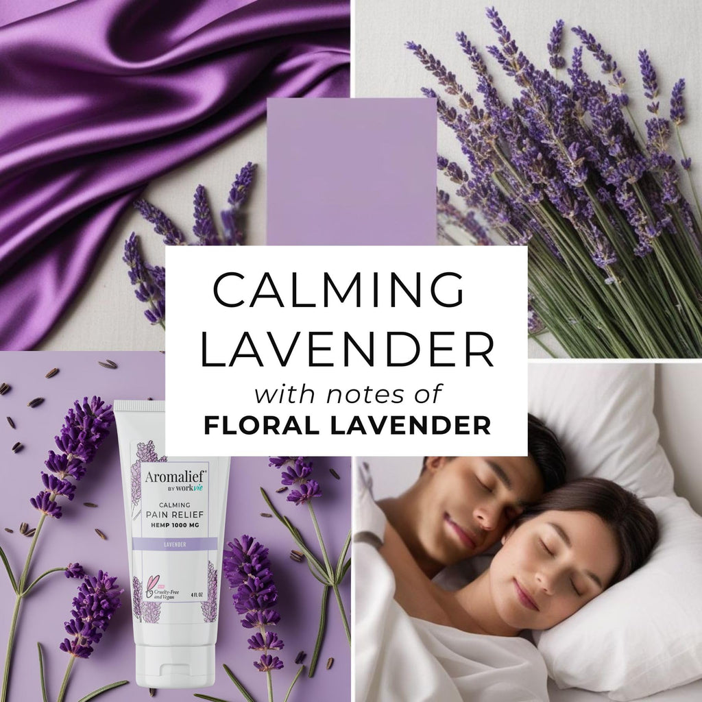 Hemp Cream with Lavender Aromatherapy - 1000MG Made in USA - Muscle & Joint Relief - Menthol, Glucosamine, Chondroitin MSM - Vegan AromaliefBuy Supplements Australia