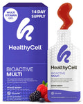 Healthycell Bioactive Daily Liquid Multivitamin for Men & Women – 20+ Essential Vitamins, Minerals & Antioxidants for Brain, Heart, Immune Support, Skin & Hair Support - 14 Gel Packs HealthycellBuy Supplements Australia