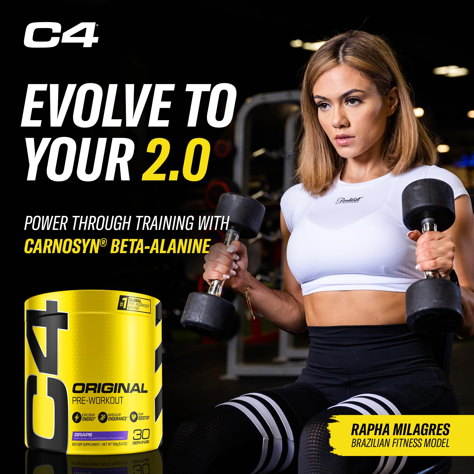 Cellucor C4 Original Pre Workout Powder Grape Sugar Free Preworkout Energy CellucorBuy Supplements Australia